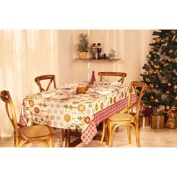 Toalha de Mesa Natal Magia Retangular 8 Lugares 36644 Lepper - 2