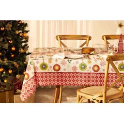 Toalha de Mesa Natal Magia Retangular 8 Lugares 36644 Lepper - 1