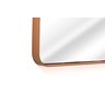 Espelho Grande Corpo Inteiro Retangular Com Moldura Em Metal Parede 120 x 60 Cm Bronze - 3