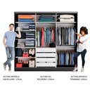 Ver imagem 6 de Guarda-roupa Casal 100% Mdf Madesa Royale 3 Portas de Correr com Espelho