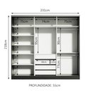 Ver mais imagens de Guarda-roupa Casal 100% Mdf Madesa Royale 3 Portas de Correr com Espelho