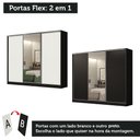 Ver imagem 3 de Guarda-roupa Casal 100% Mdf Madesa Royale 3 Portas de Correr com Espelho