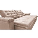 Ver imagem 4 de Sofá Retrátil e Reclinável 2,55m Cama inBox Big Fresh com SoftGel D40 Velupluma Bege