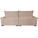 Ver imagem 6 de Sofá Retrátil e Reclinável 2,55m Cama inBox Big Fresh com SoftGel D40 Velupluma Bege