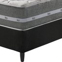 Ver imagem 4 de Cama Box Solteiro Preto + Colchão Molas Ensacadas Miami Cinza com Preto