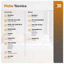 Ver imagem 2 de Cama Box Solteiro Preto + Colchão Molas Ensacadas Miami Cinza com Preto