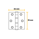 Ver imagem 4 de Dobradiça 3" para Porta com Rolamento