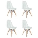 Ver imagem 1 de Kit 4 Cadeiras Eames Dsw Botonê Branca