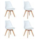 Ver imagem 1 de Kit 4 Cadeiras Saarinen Wood Branca