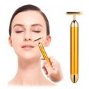 Ver mais imagens de Massageador Facial Elétrico Gold 24k Harmonização Anti-rugas