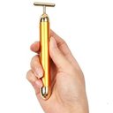 Ver imagem 4 de Massageador Facial Elétrico Gold 24k Harmonização Anti-rugas