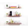 Kit 3 Prateleiras Rosa Escuro 40cm Decoração Infantil Bebê - 1