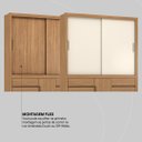 Ver imagem 5 de Guarda Roupa Casal 3 Portas e 6 Gavetas Arbo - Amêndola Touch/ Off White