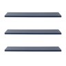 Kit 3 Prateleiras Azul Petróleo 50cm Decoração Parede Sala - 2