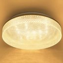 Ver imagem 2 de Plafon Luminaria Cristal de Sobrepor Led com Borda Dourada Redondo 3000k 24w Bivolt