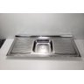 Pia para Cozinha em Inox com Cuba Simples 150x52cm Fabrinox - 1