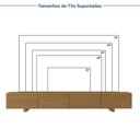 Ver imagem 5 de Rack com Painel Ripado TV 86 Polegadas Planejado 240x250cm Aruá CabeCasa MadeiraOriginals Marrom