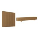 Ver imagem 2 de Rack com Painel Ripado TV 86 Polegadas Planejado 240x250cm Aruá CabeCasa MadeiraOriginals Marrom