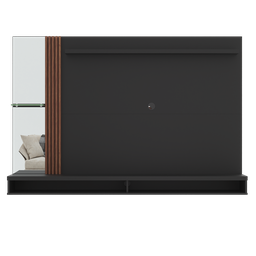 Painel Home Paris para Tv até 55 Polegadas Preto com Naturale - 5
