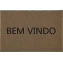 Ver imagem 1 de Capacho em Vinil Light 40x60cm Bem Vindo Bege Kapazi