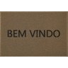 Capacho em Vinil Light 40x60cm Bem Vindo Bege Kapazi - 1