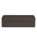 Ver imagem 6 de Cabeceira e Calçadeira Báu Casal Padrão Atena 140cm Capitonê Linho Cacau - Desk Design