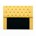 Ver imagem 2 de Kit Cabeceira Mirage + Calçadeira Baú Veneza Queen Size 160cm Suede - Ecotec Decor:Amarelo