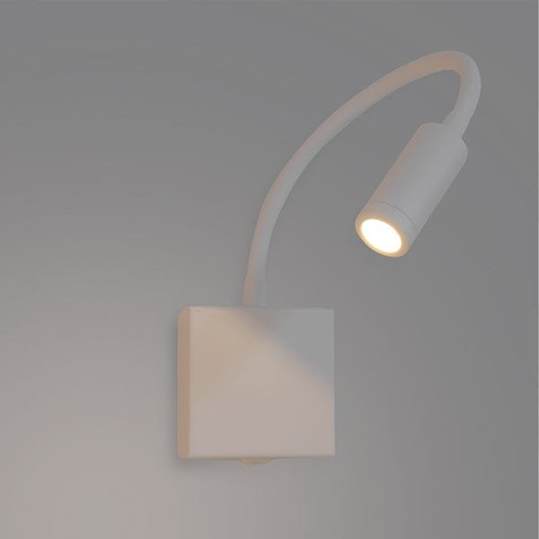 2 Arandela Leitura LED Articulada Branca 3W Cabeceira Ace14 - 6