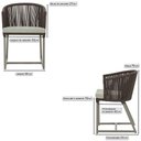 Ver imagem 3 de Cadeira de Jantar Noronha Alumínio Fendi E3 Trama Original Marrom