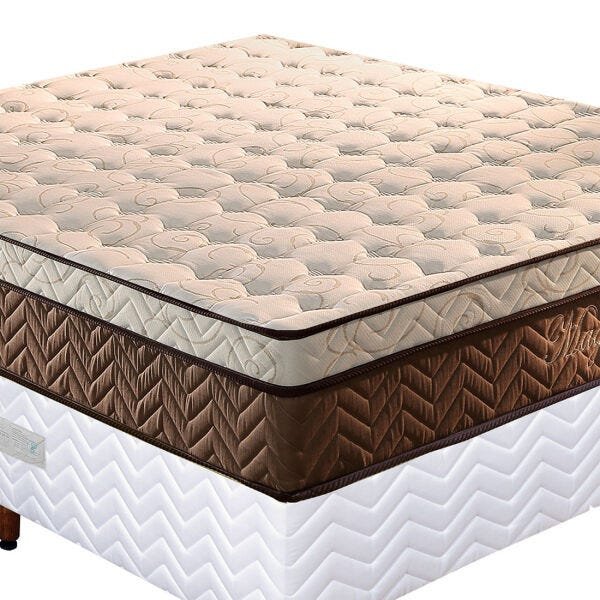Cama Box Casal Paropas Magnific 138cm com Molas Ensacadas - Paropas Unica |  MadeiraMadeira