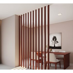 Kit 6 Divisórias de ambiente Wpc 270cm X 10cm X 3,5cm Formaco Decor