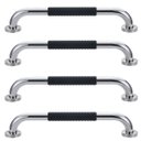 Ver imagem 1 de Barra de Apoio 30cm Inox Kit 4 unidades Suporte Antiderrapante Idoso Deficiente Banheiro Box Quarto