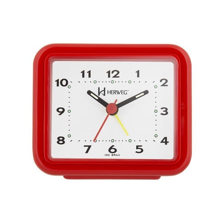 Despertador Quartz Herweg Ref: 2612-044 - Vermelho