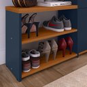 Ver imagem 4 de Sapateira Hall Entrada 2 Gaveta Basculante Puxador Concha Banco Prateleira Porta Sapatos Sala Quarto