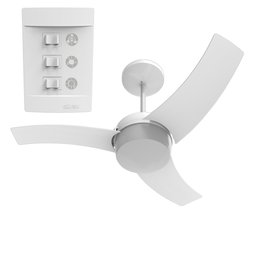 VENTILADOR DE TETO ALISEU WAVE COM CONTROLE DE PAREDE 127v - 6