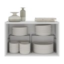 Ver imagem 4 de Aparador Buffet Suspenso com Espelhos 2 Portas Multimóveis Mp8003