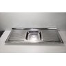 Pia para Cozinha em Inox com Cuba Simples 180x52cm Fabrinox - 1