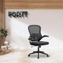 Ver imagem 5 de Cadeira de Escritório Executiva Base Preta com Rodinha Fortt Linea Preta - Csf20-pt