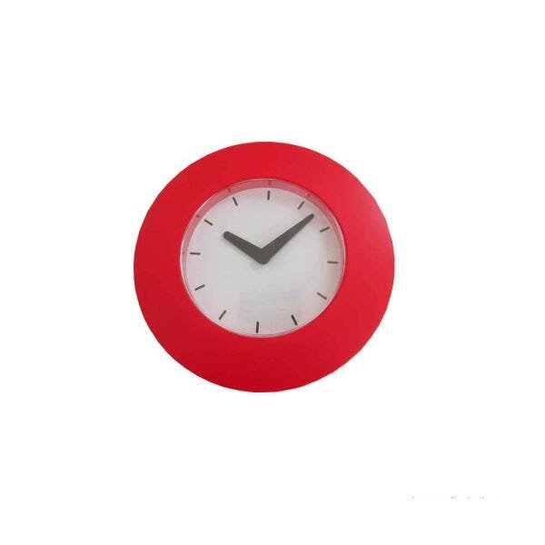 Relógio de parede em plástico IK606-W vermelho Coisas e Coisinhas - 1