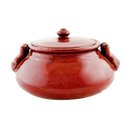 Ver imagem 1 de Potiche De Cerâmica Brilhante Com Acabamento Tipo Glaze (36 x 33 x 19,5 cm)