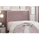 Ver imagem 2 de Cabeceira Cama Box Queen 160 Cm Dubai Veludo Lilás S04 - D'Rossi