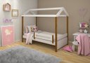Ver imagem 4 de Cama Montessori Cabana Solteiro Branco e Mel com Colchão