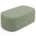 Ver imagem 1 de Puff Decorativo Orgânico para Living Quarto 100cm Doha W01 Bouclê Oliva - Lyam Decor