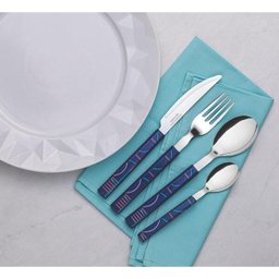 Faqueiro Tramontina Bliss Aço Inox e Cabos Azul 16 Peças 29899/113 - 4