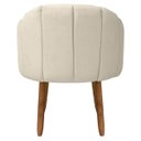 Ver imagem 3 de Poltrona Decorativa Orgânica Flora Fixa Recepção Estética Bouclê:bouclê Bege