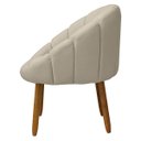 Ver imagem 7 de Poltrona Decorativa Orgânica Flora Fixa Recepção Estética Bouclê:bouclê Bege