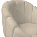 Ver imagem 6 de Poltrona Decorativa Orgânica Flora Fixa Recepção Estética Bouclê:bouclê Bege