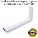 Ver imagem 2 de 6 Mãos Francesas de Parede pra Prateleira 20cm Formato L Aço Alta Resistência Design Moderno Branco