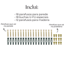 Ver imagem 5 de 6 Mãos Francesas de Parede pra Prateleira 20cm Formato L Aço Alta Resistência Design Moderno Branco