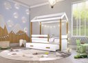 Ver imagem 4 de Cama Montessori Cabana com Auxiliar e Cordão LED